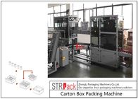 Otomatik Endüstriyel Karton Kutu Paketleme Makinesi Şişe / Kutu İçin Büyük Kapasiteli